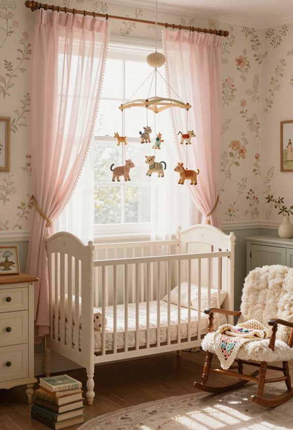 mobiles pour bébé musicaux nostalgiques