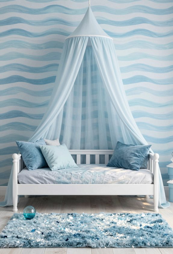 décoration de chambre d'enfant inspirée par l'océan