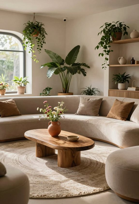 sélection de meubles aux formes organiques