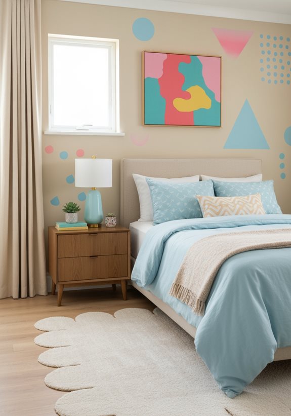 imprimés ludiques en beige