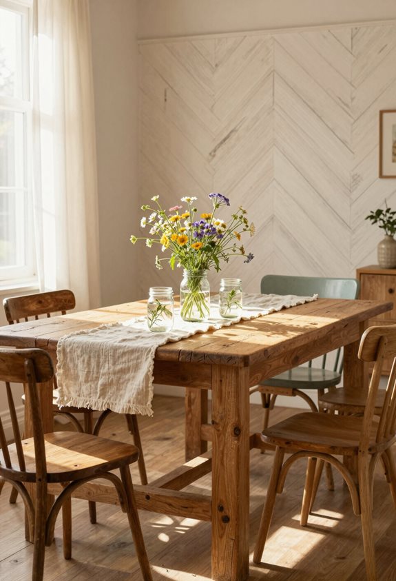 souvenirs de table à manger rustique