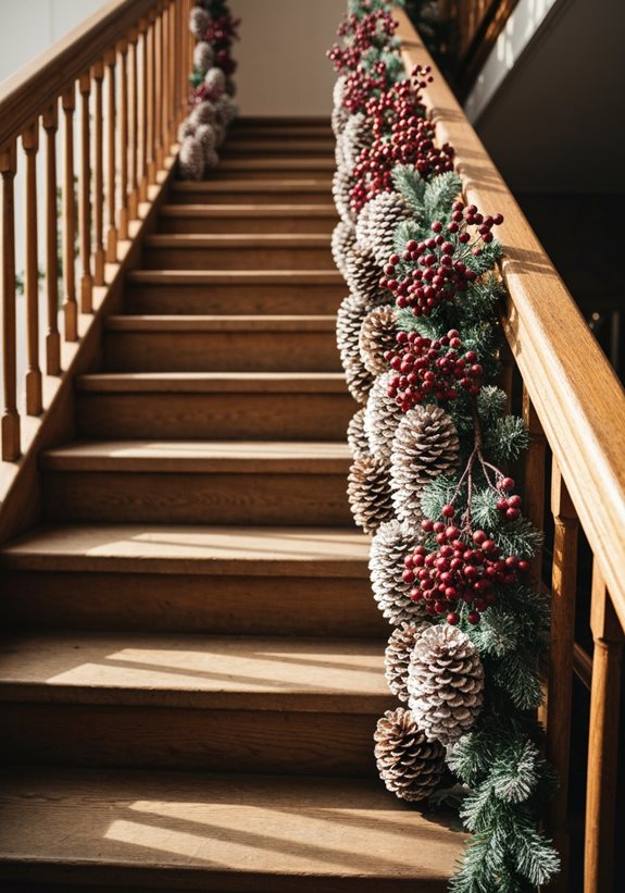 décor rustique en pin et baies