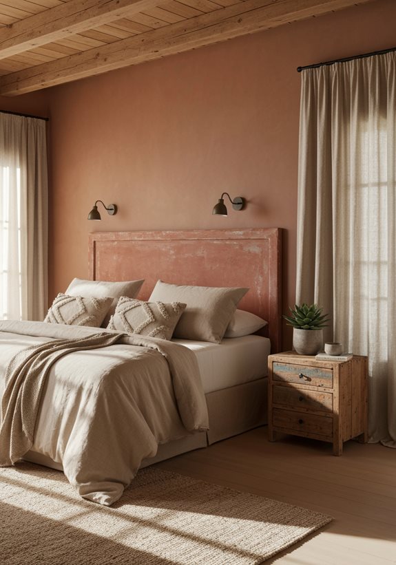 charme des meubles en terre cuite rustique