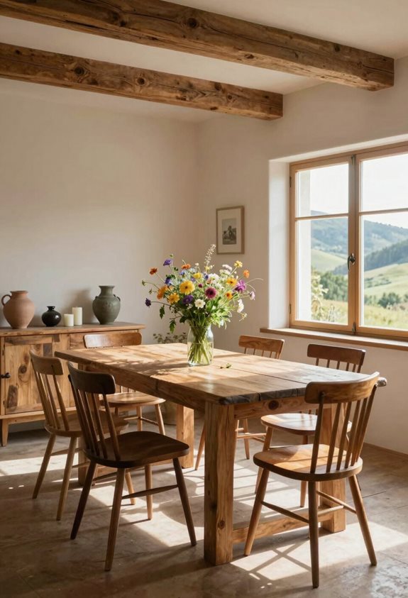 chaleur rustique avec du bois