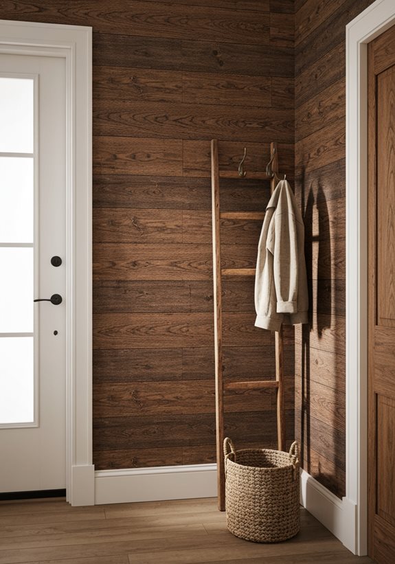 ambiance chaleureuse de bois rustique