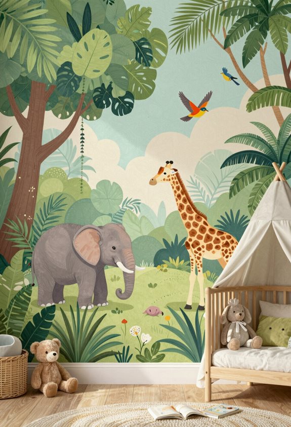 décor de nurserie aventure safari