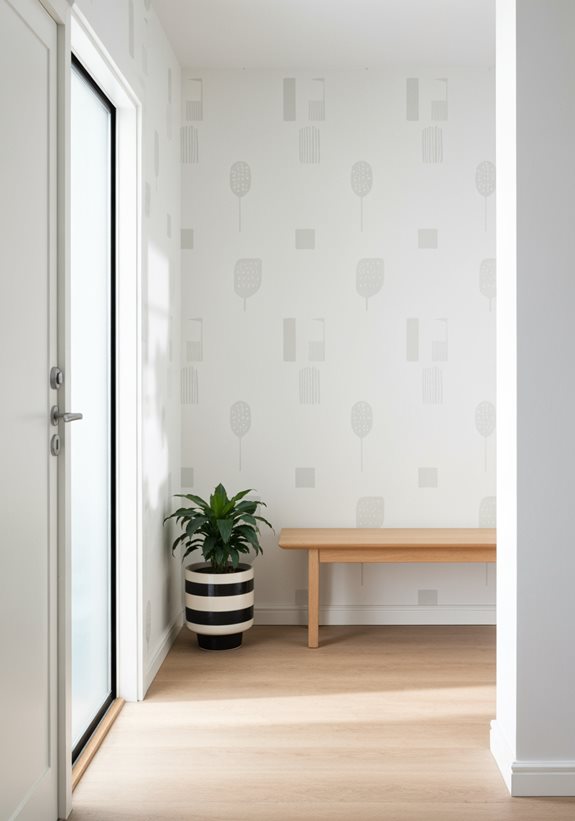 design d'entrée minimaliste scandinave