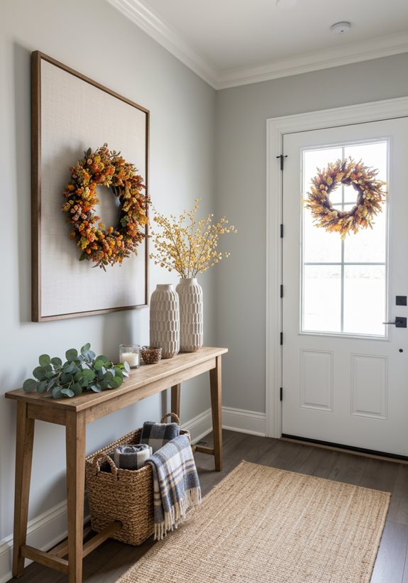 Décor saisonnier pour l'entrée