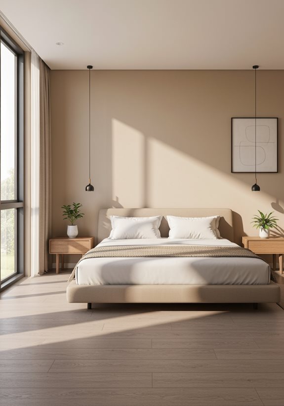 sanctuaire minimaliste beige serein