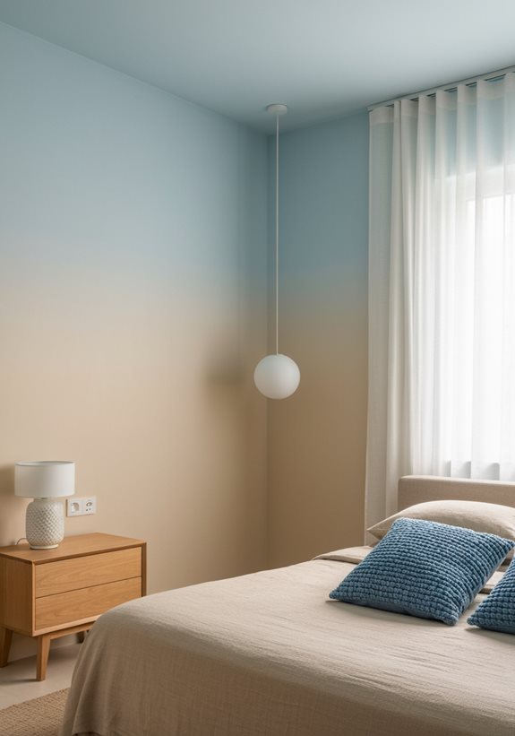 palette de couleurs en dégradé serein