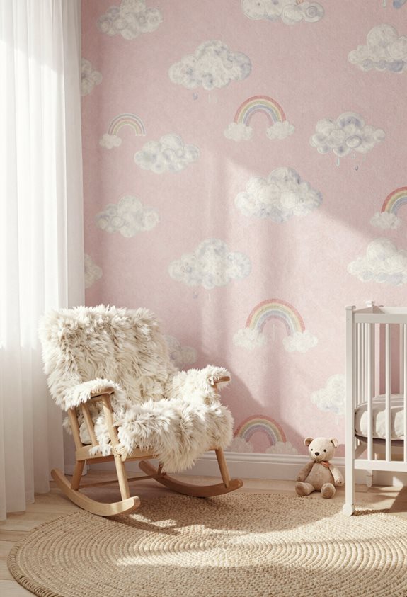 décor de nursery à texture douce