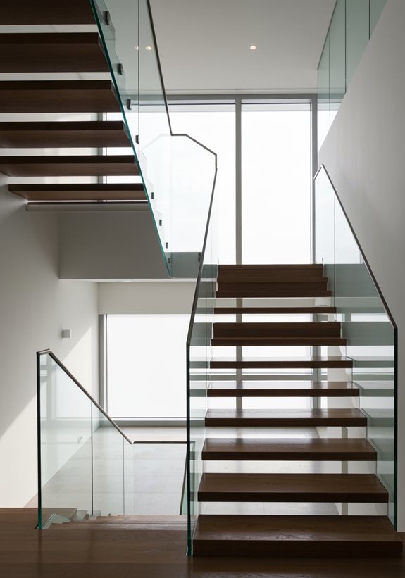 garde-corps d'escalier en verre époustouflants