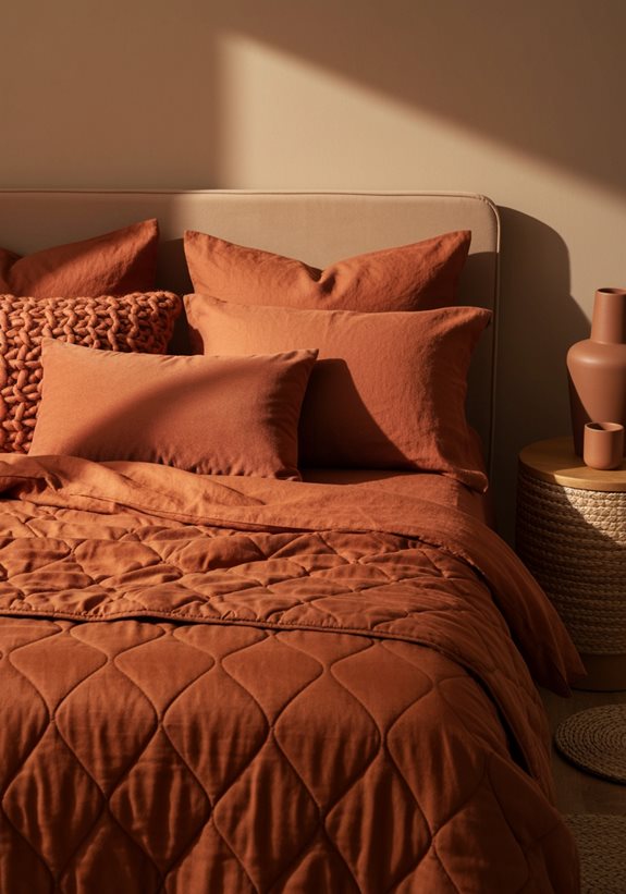 literie en terracotta superposée confort