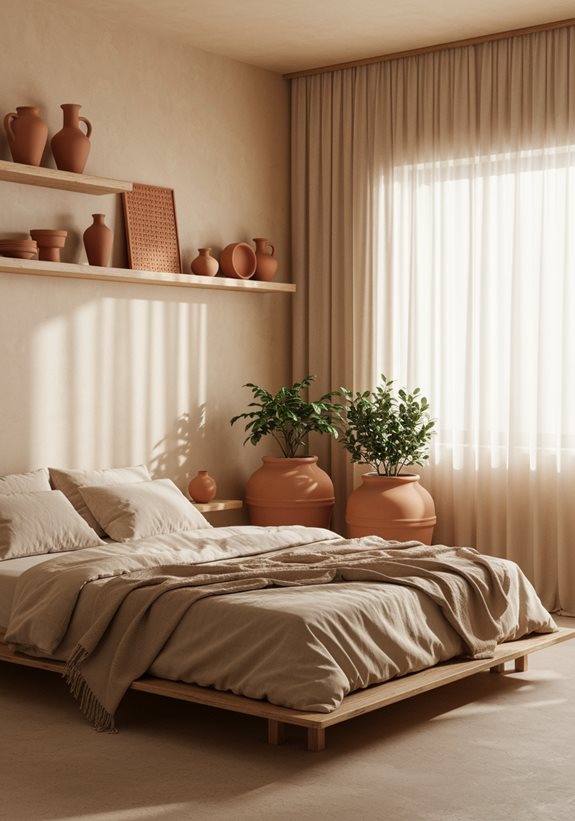 pottery en terracotta décoration intérieure