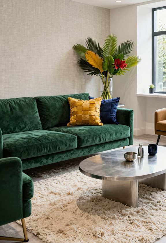 les combinaisons de textures améliorent l'ambiance