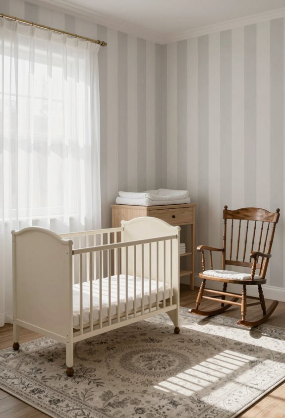 décor rayé monochrome intemporel