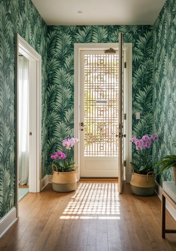 décoration intérieure de paradis tropical