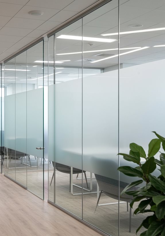 designs uniques de murs en verre