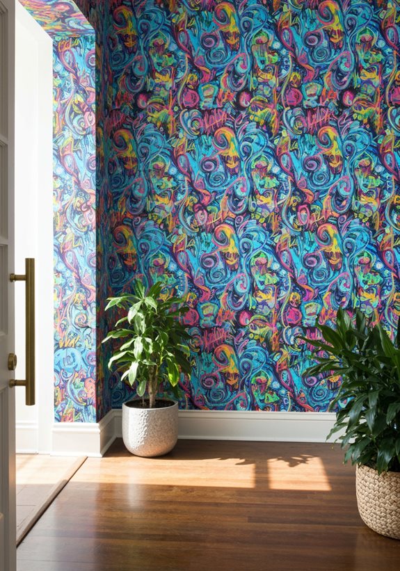 entrée d'art de rue vibrant