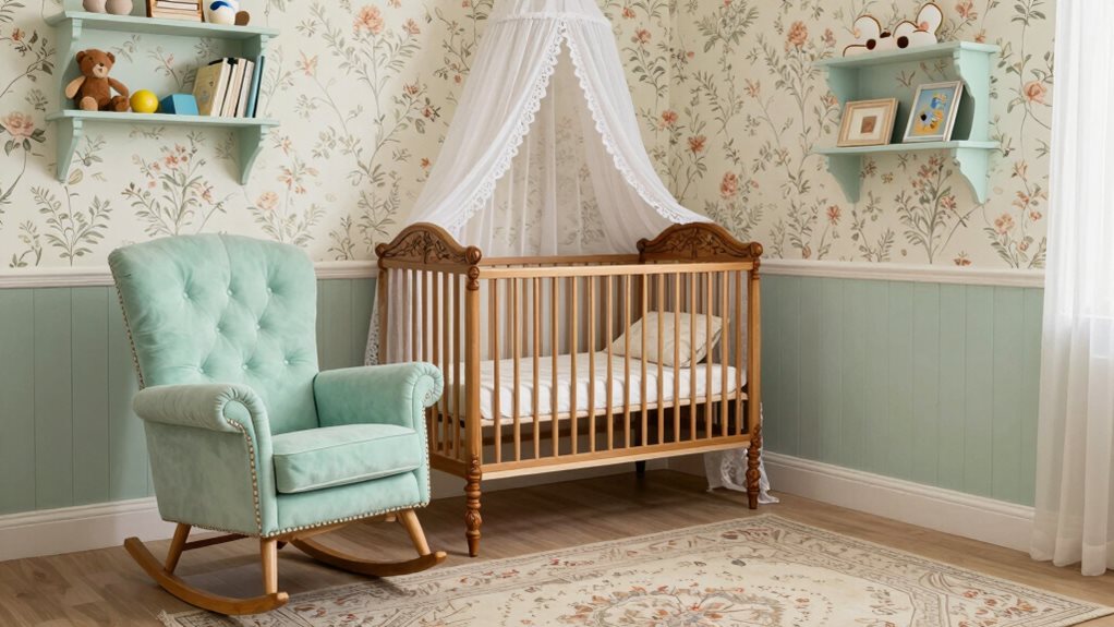 idées de chambre de bébé vintage