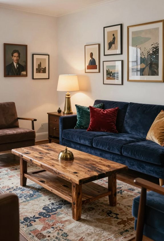 des trouvailles vintage ajoutent du caractère