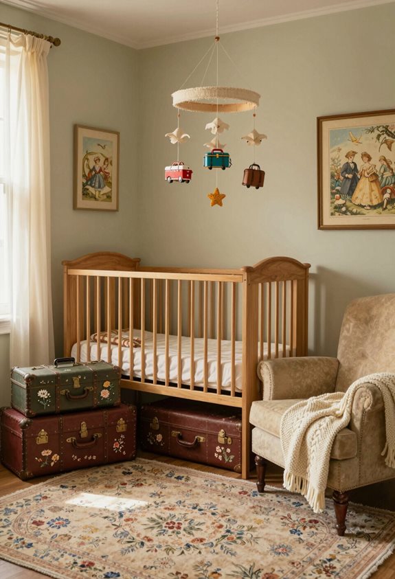 valises vintage en tant que décor