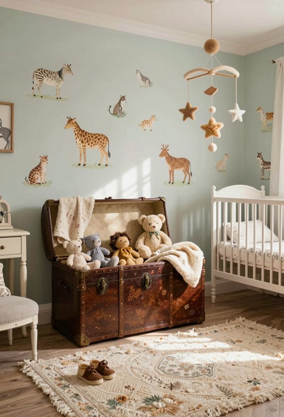 les malles vintage ajoutent du charme