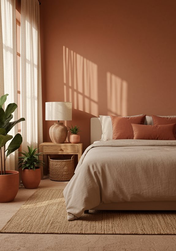 tons beige chauds et terreux