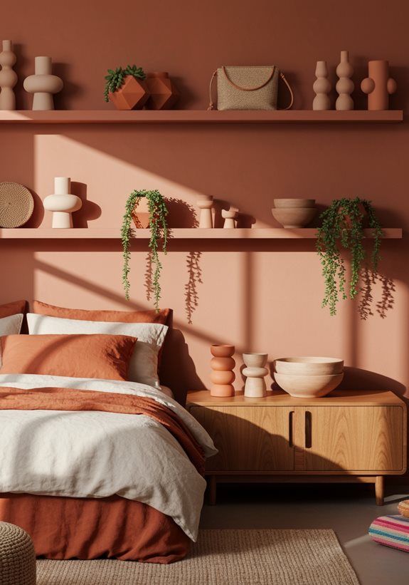 accents décoratifs en terre cuite fantaisistes