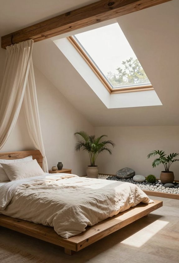 oasis de grenier serein inspiré par le zen