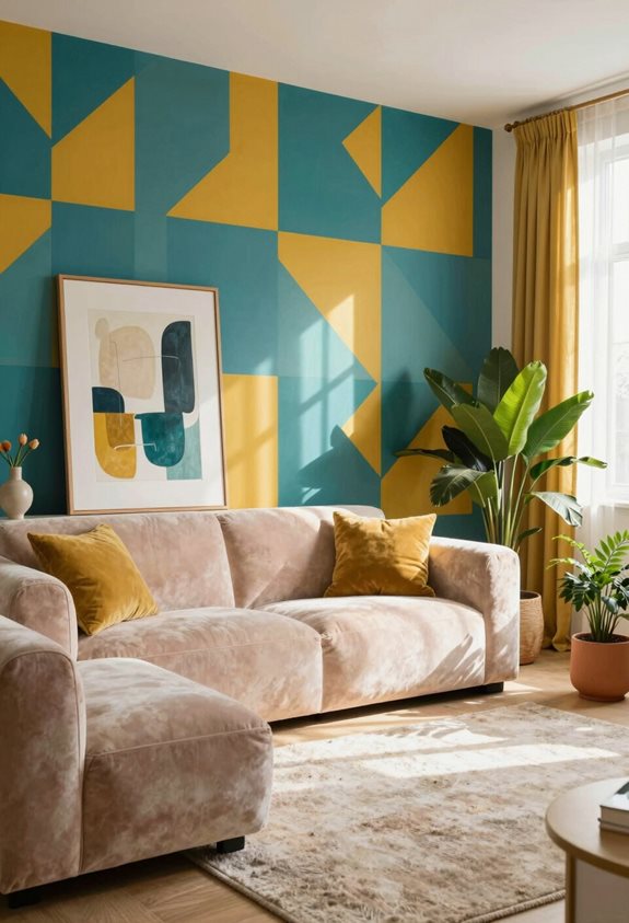 les murs d'accent améliorent l'ambiance