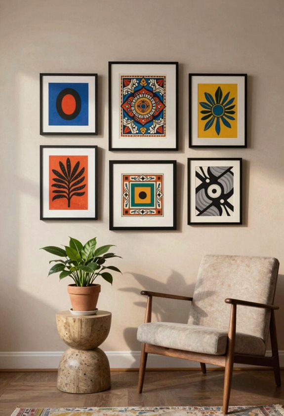 conception de mur de galerie d'art