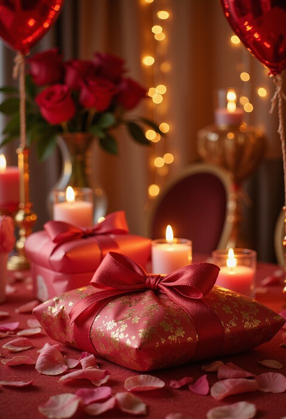 magnifiquement emballés cadeaux joyeux