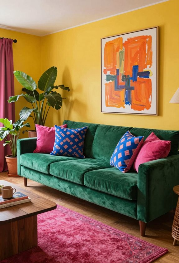 Les schémas de couleurs audacieux transforment les espaces