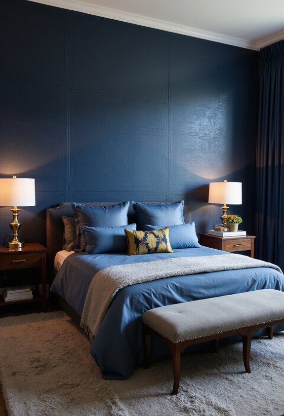 accent bleu foncé en gras