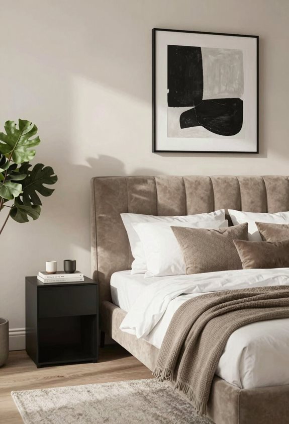 accents taupe plus foncés et audacieux