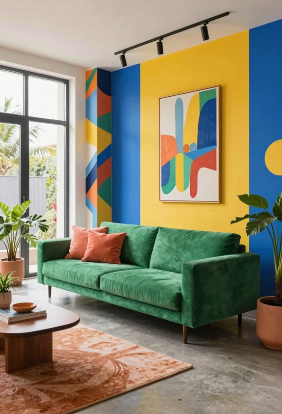 éléments de conception structurelle colorés