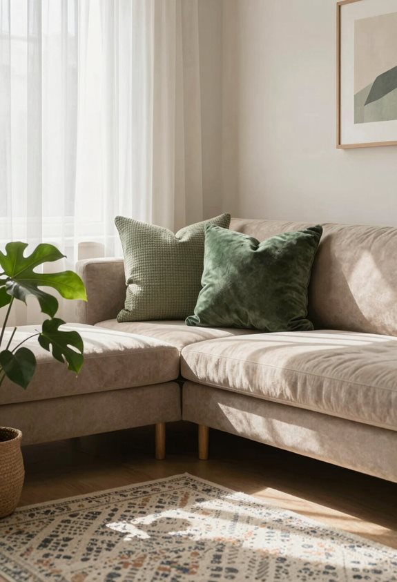 banquette d'angle confortable