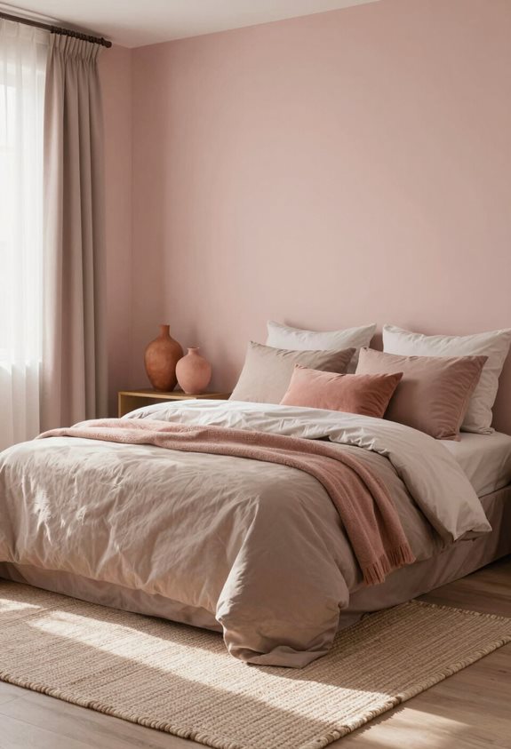 literie douillette aux tons terreux