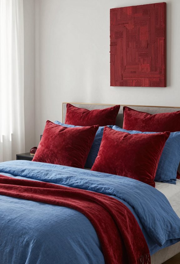 décor textile superposé et douillet