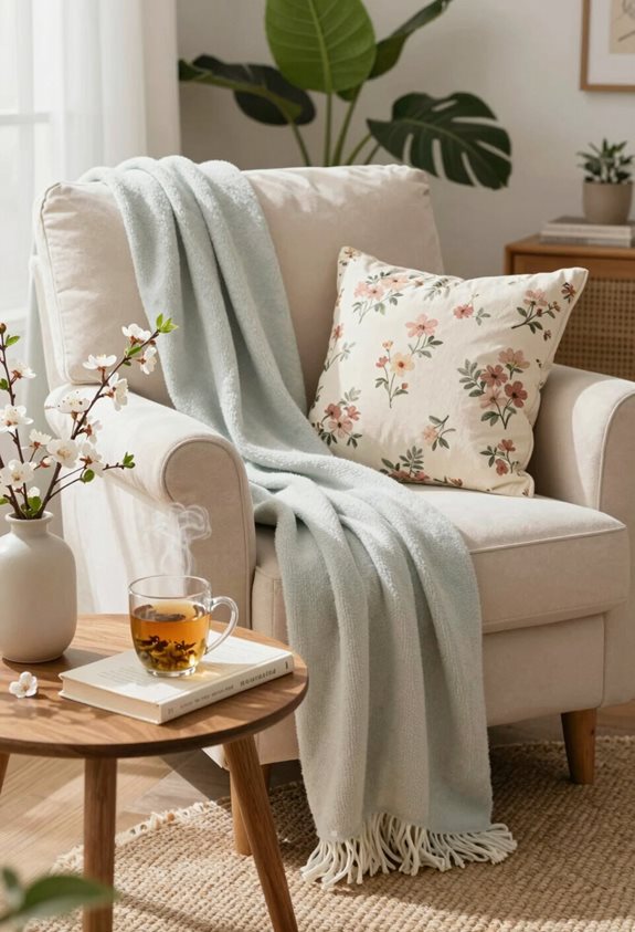 essentiels d'un coin lecture douillet