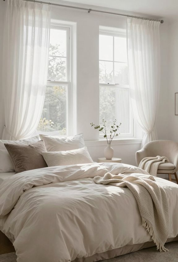 linge de lit élégant et douillet