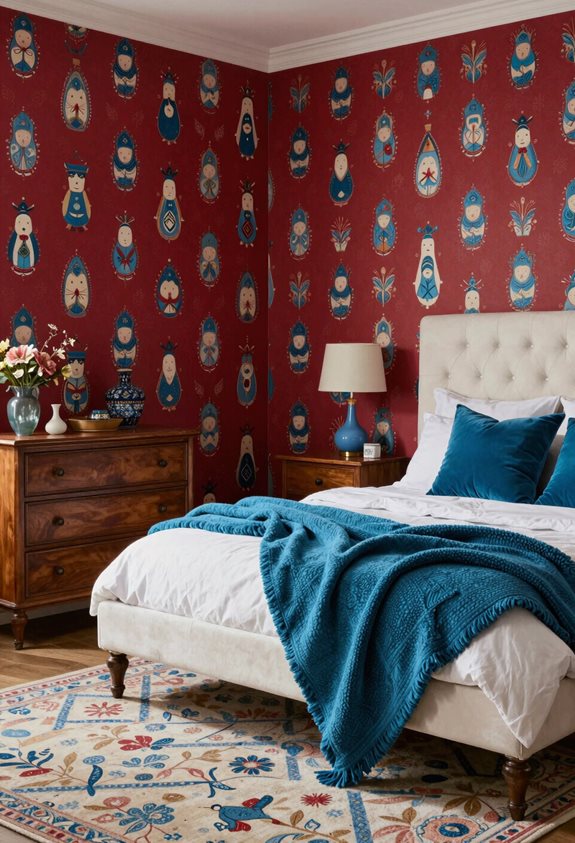 designs de papier peint vibrants sur mesure