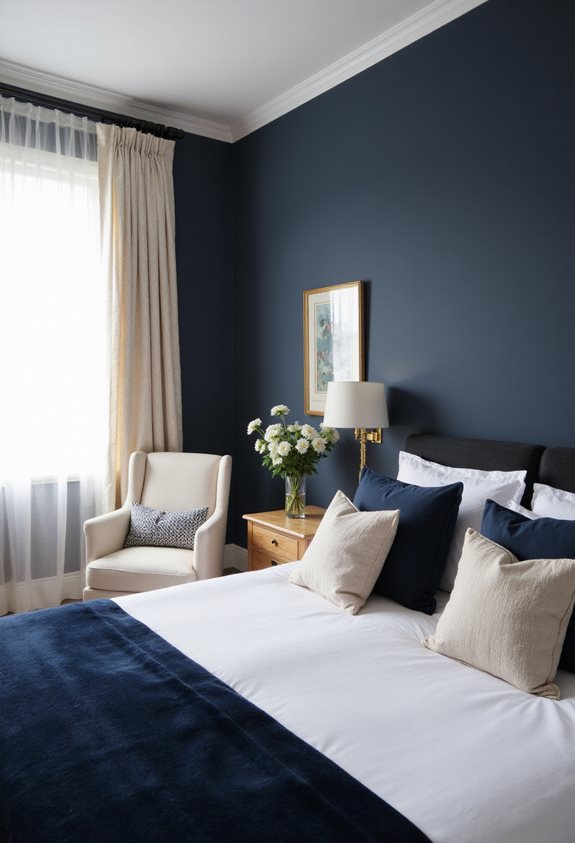 couleurs de lumière bleu foncé