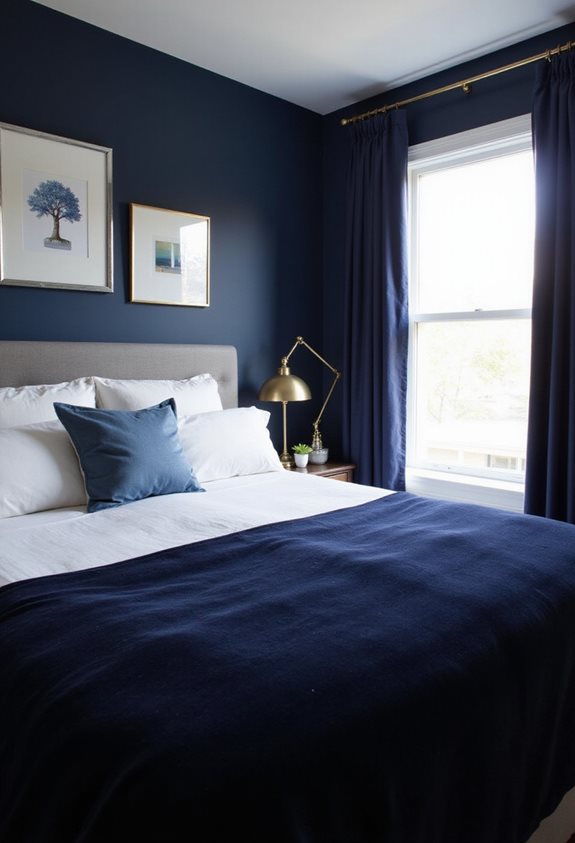 bleu profond dans des petits espaces