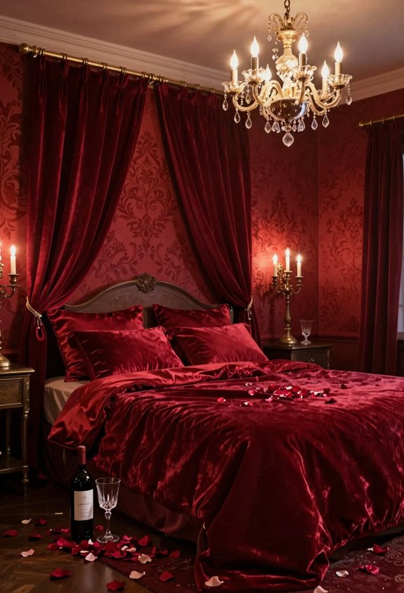 profond refuge romantique rouge