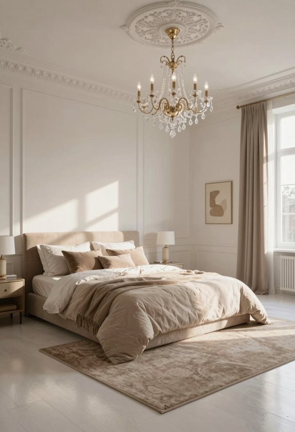 plafonds et sols blancs dramatiques