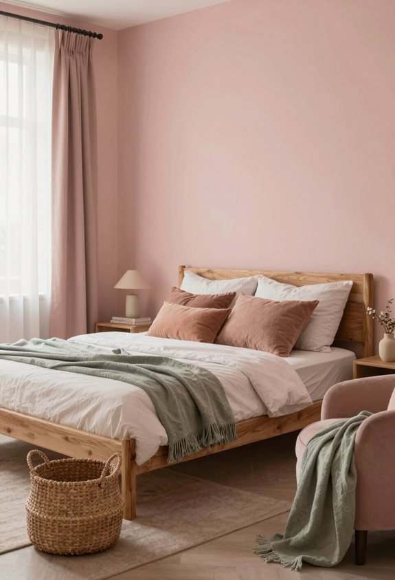 combinations de couleurs rose terreux