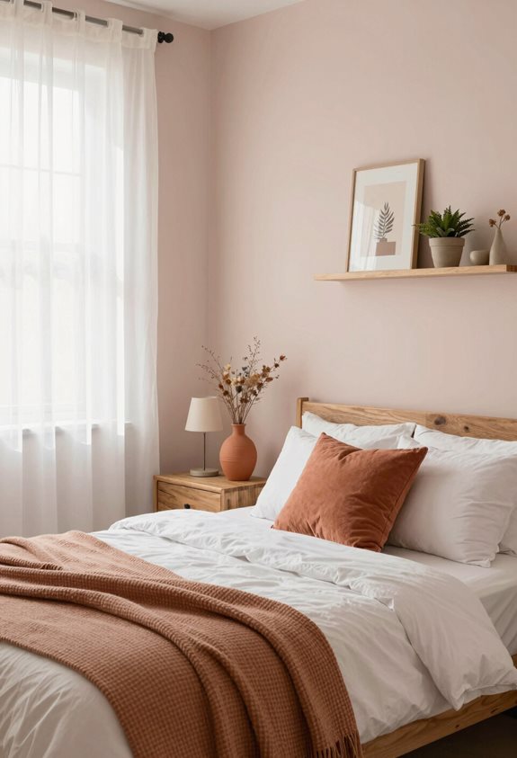 les roses terreux maximisent l'espace