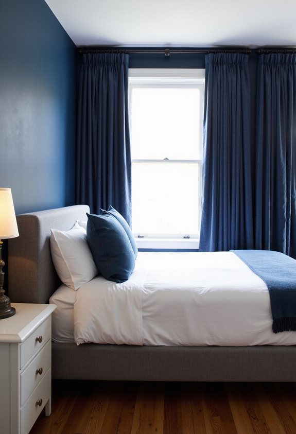 rideaux sombres élégants et confortables